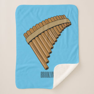 Couverture Sherpa Illustration Pan flûte / panpipes