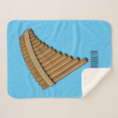 Couverture Sherpa Illustration Pan flûte / panpipes (Devant (Horizontal))