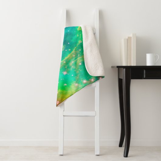 Couverture Sherpa Image de galaxie de groupe d'étoile de nébuleuse (En situation)