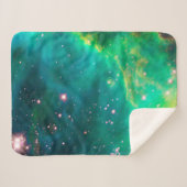 Couverture Sherpa Image de galaxie de groupe d'étoile de nébuleuse (Devant (Horizontal))