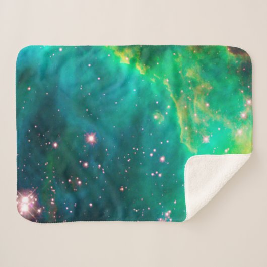 Couverture Sherpa Image de galaxie de groupe d'étoile de nébuleuse (Devant (Horizontal))