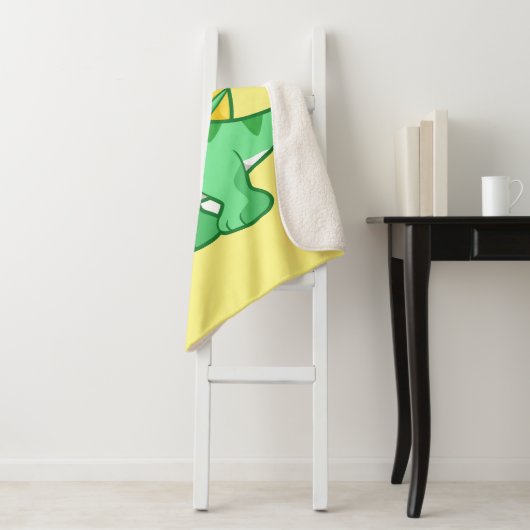 Couverture Sherpa Image Mignonne D'Un Spinosaure. (En situation)