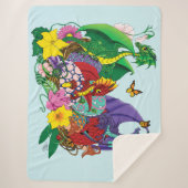 Couverture Sherpa Imaginaire de nid de bébé dragon (Devant)