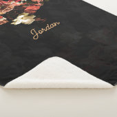 Couverture Sherpa "Imaginaire floral d'automne" (3/4)