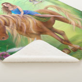 Couverture Sherpa Imaginaire général Unicorne et fée (3/4)