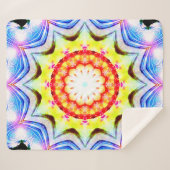 Couverture Sherpa Imaginaire Prêtre Mage Magique Vibrant Mandela (Devant (Horizontal))