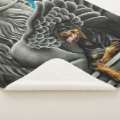 Couverture Sherpa Imaginaire Rottweiler Chien Gargoyle (3/4)