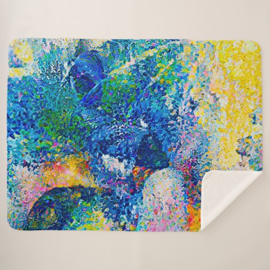 Couverture Sherpa Impression Abstraite dynamique (Devant (Horizontal))