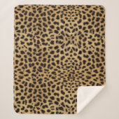 Couverture Sherpa Impression Cheetah (Devant)