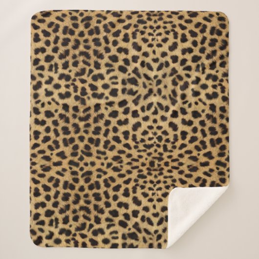 Couverture Sherpa Impression Cheetah (Devant)