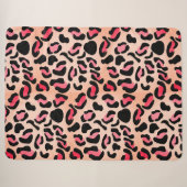 Couverture Sherpa Impression d'animal de motif léopard moderne (Devant (Horizontal))