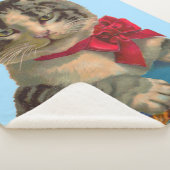 Couverture Sherpa Impression de chat de tabby victorien (3/4)