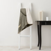 Couverture Sherpa impression de chouette à longue oreille (En situation)