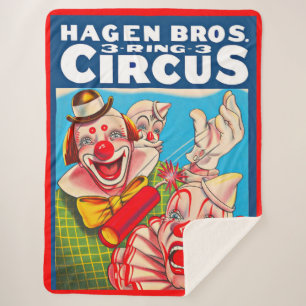 Couverture Sherpa Impression de l'affiche Hagen Brothers Circus dans