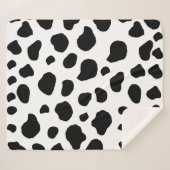 Couverture Sherpa Impression De Vache, Motif De Vache, Spots De Vach (Devant (Horizontal))