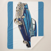 Couverture Sherpa Impression DeSoto bleue 1950 (Devant)