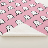 Couverture Sherpa Impression d'Halloween pâle (3/4)