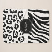 Couverture Sherpa Impression Lepard / Impression Zebra (Devant (Horizontal))