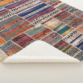 Couverture Sherpa Impression motif de la surface composée de collage (3/4)