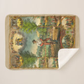 Couverture Sherpa Impression promotionnelle Pour Membres Grange (Devant (Horizontal))