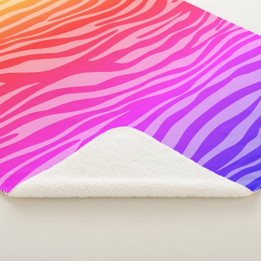 Couverture Sherpa Impression Zebra (3/4)