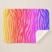 Couverture Sherpa Impression Zebra (Devant (Horizontal))