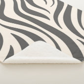 Couverture Sherpa Impression Zebra (3/4)