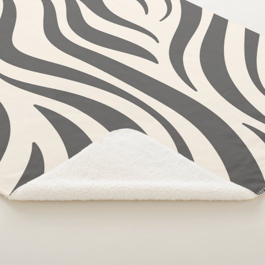 Couverture Sherpa Impression Zebra (3/4)