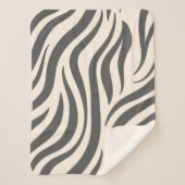 Couverture Sherpa Impression Zebra (Devant)