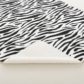 Couverture Sherpa Impression zèbre (3/4)