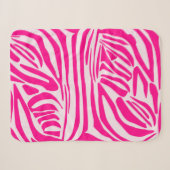 Couverture Sherpa Impression zèbre rose (Devant (Horizontal))