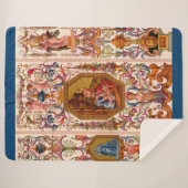 Couverture Sherpa imprimé baroque ultra opulent du XVIIe siècle (Devant (Horizontal))
