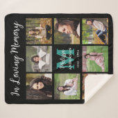 Couverture Sherpa In Love Memory Customisé 8 Photos Memorial (Devant (Horizontal))