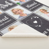 Couverture Sherpa In Love Memory Memorial Keepsaké Collage photo (3/4)