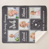 Couverture Sherpa In Love Memory Memorial Keepsaké Collage photo (Devant (Horizontal))