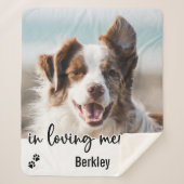 Couverture Sherpa In Love Memory Modern Chien Photo Pet Memorial (Devant)