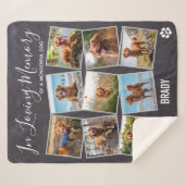 Couverture Sherpa In Love Memory Photo Collage Chien (Devant (Horizontal))
