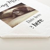 Couverture Sherpa In loving memory memorial keepsake add pet name (3/4)
