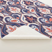 Couverture Sherpa Indian paisley pattern seamless. Persian arabesque (3/4)