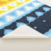 Couverture Sherpa Indicateur de la fierté AroAce Super géométrique B (3/4)