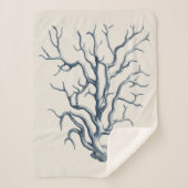 Couverture Sherpa Indigo Coral (Devant)