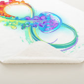 Couverture Sherpa Infini avec méduse arc-en-ciel (3/4)