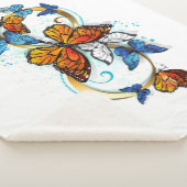 Couverture Sherpa Infini de papillons monarques (3/4)