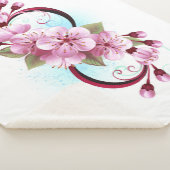 Couverture Sherpa Infinité avec les fleurs Sakura (3/4)