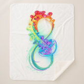 Couverture Sherpa Infinity avec Rainbow Jellyfish (Devant)