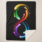 Couverture Sherpa Infinity symbol of rainbow comets (Devant)