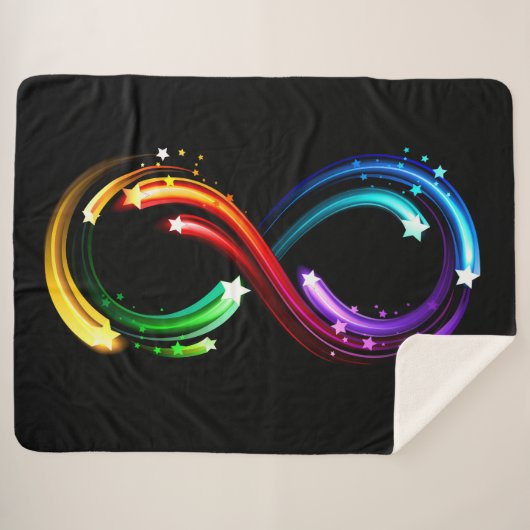 Couverture Sherpa Infinity symbol of rainbow comets (Devant (Horizontal))