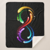 Couverture Sherpa Infinity symbol of rainbow comets (Devant)