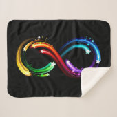 Couverture Sherpa Infinity symbol of rainbow comets (Devant (Horizontal))