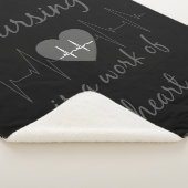 Couverture Sherpa Infirmière inspirante une citation de l'oeuvre du  (3/4)